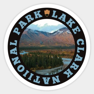 Lake Clark National Park and Preserve circle Sticker